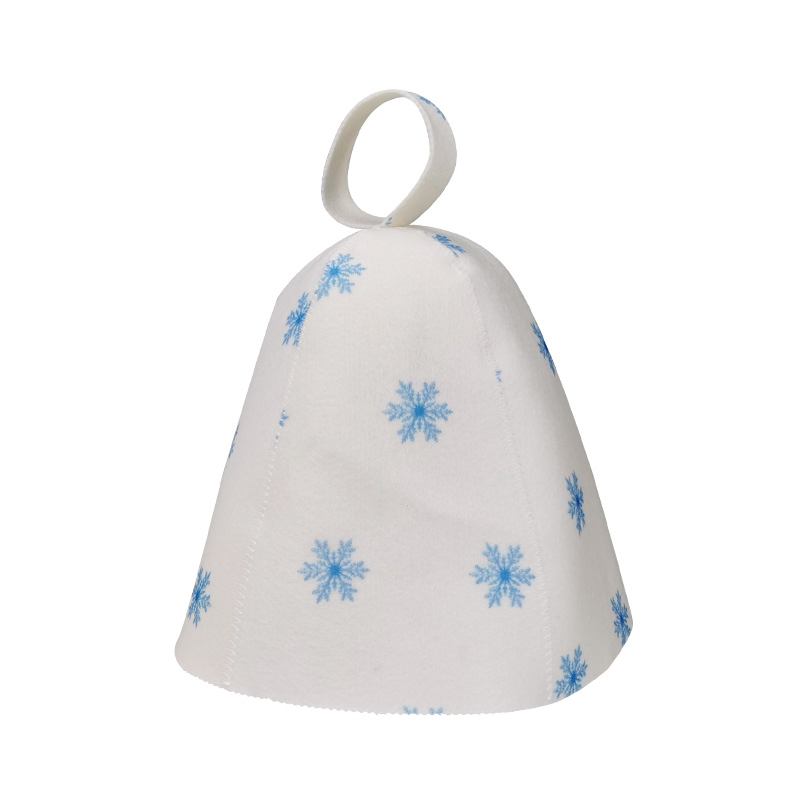 Manufacturer Custom Top Quality 100% Polyester Felt Embroidery Sauna Hat