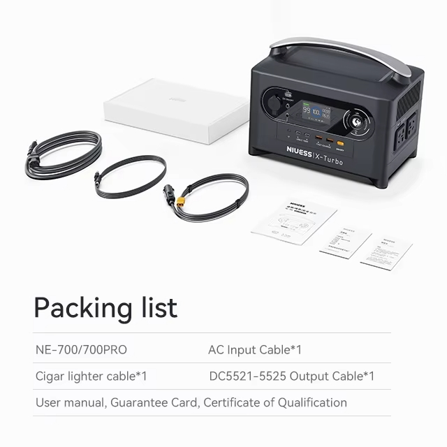 China Manufactures Supply Remote Control 2000W Solar Generator Portable Power Station 700W