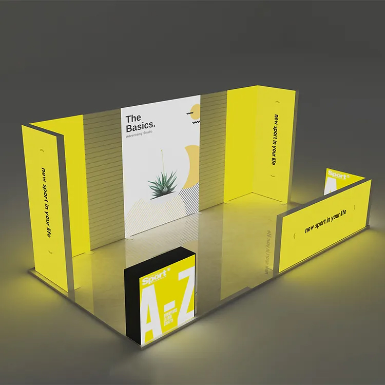 Tianlang Custom Exhibition Equipment Design Aluminum Portable Trade Show Lightbox 10*10FT Booth Stand Truss Display