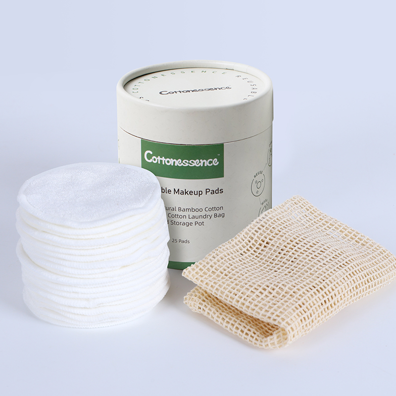 Reusable Bamboo Round Pads Make up Removal with Mesh Bag