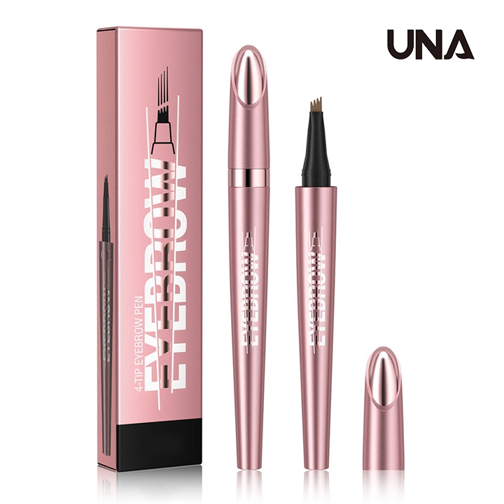 Private Label Four-Pronged Liquid Eyebrow Pencil Easy-to-Use Waterproof Professional Liquid Eyebrow Pencil