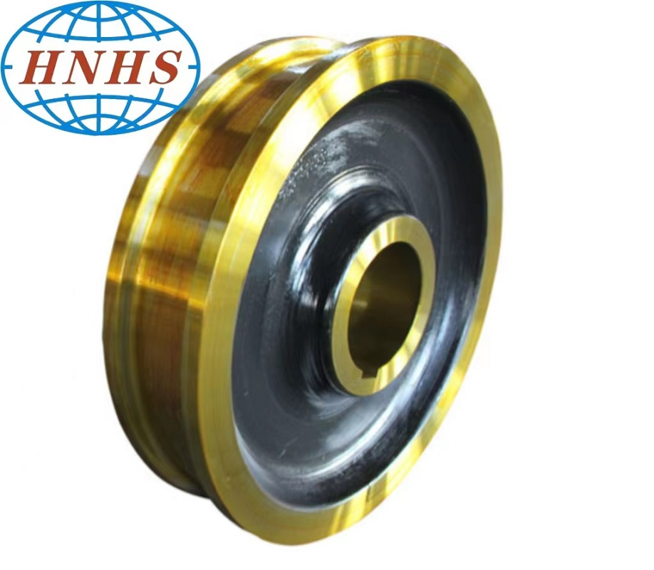 Huasui Forged Steel Crane Wheel Block Crane, Carane Rail Wheel