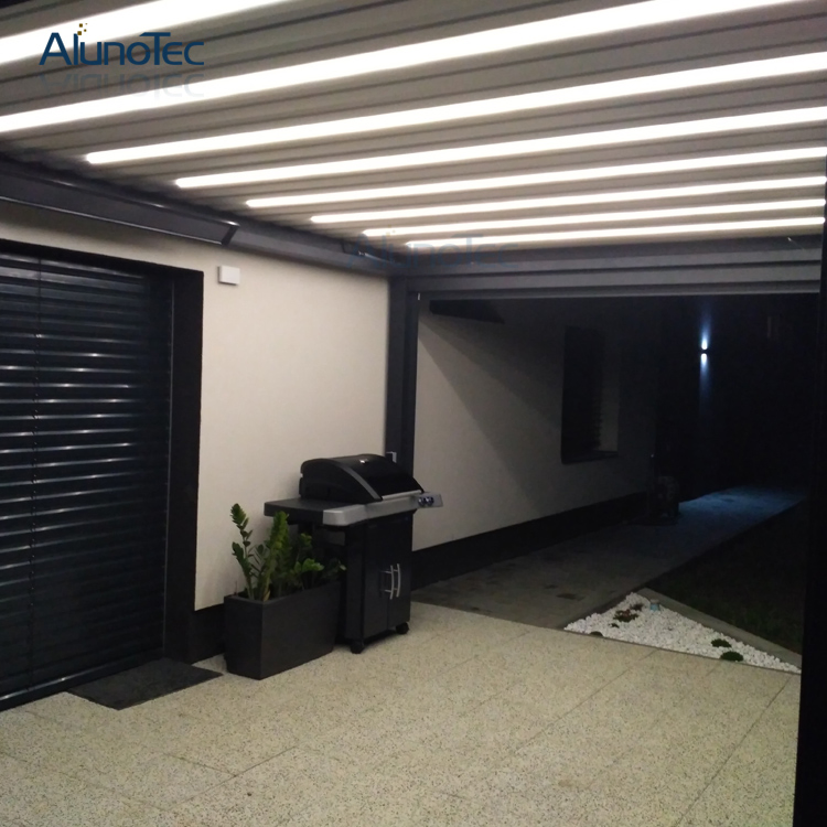 Remote Control Motorised Louvres Roof Pergola Awning for Patio