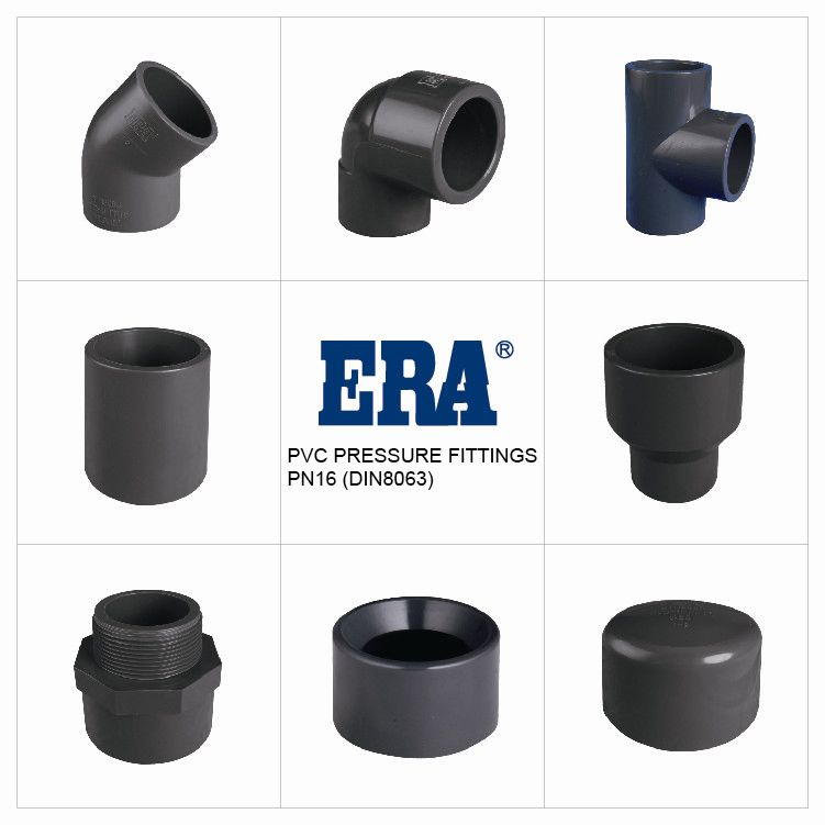 Era UPVC Pipes Fitting Pn16 Water Supply Female Adaptor M/F with Dvgw