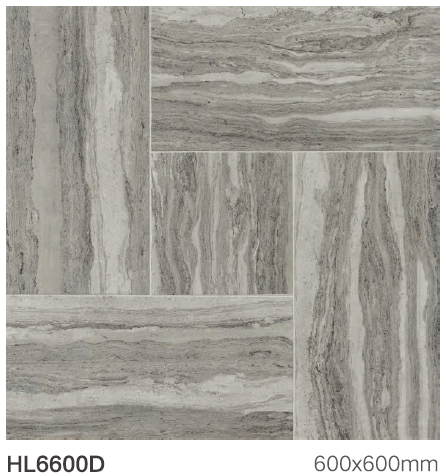 600X600 Mold Surface Hot Sale Rustic Glazed Tile for Apartment Flooring Decoration