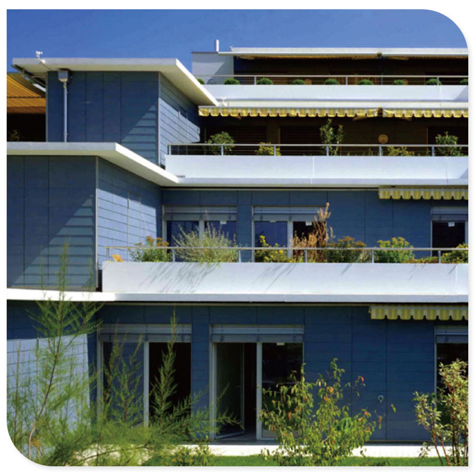Robust Build Screw-Fix Curtain Wall Colored Cement Board