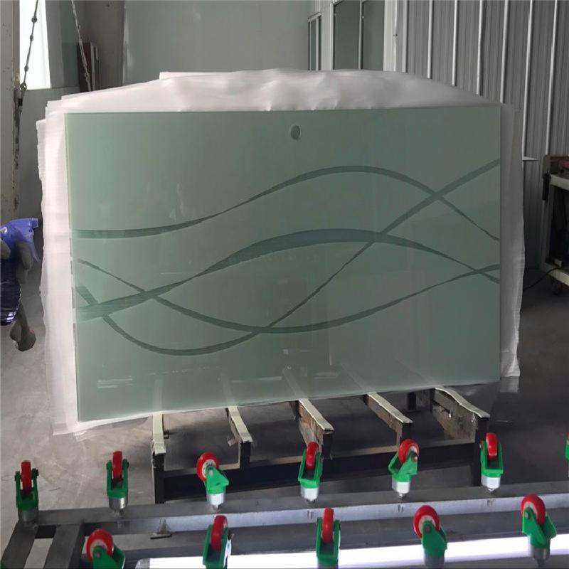 Colorful Silk Screen Printed Glass Artwork Customization Eco Friendly for Interior Decor