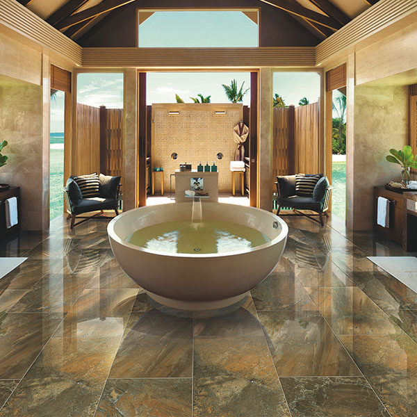 Foshan Glossy Marble Look Glazed Polished Porcelain Wall Tile