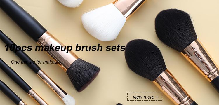 Hot Sale 10PCS Black Powder Blending Brush Cosmetic Tools Maquiagem Makeup Brush Set