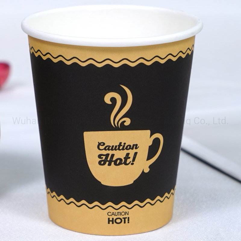 China Manufacturer Custom Logo Printed Disposable Cup Biodgrable Paper Cups with Lid