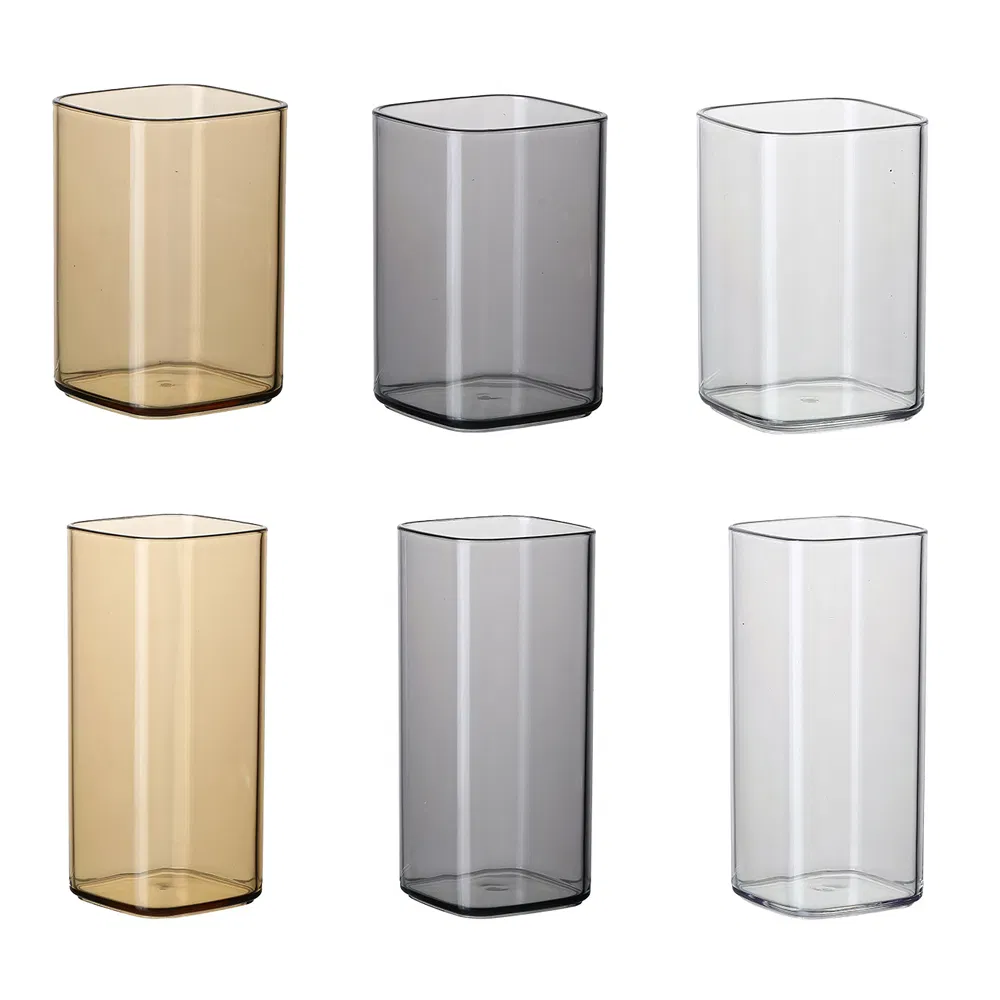 Customized Square Shape Colorful Beverage Cup with Different Capacity