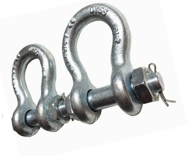 Forged D Type Anchor End Shackle HDG