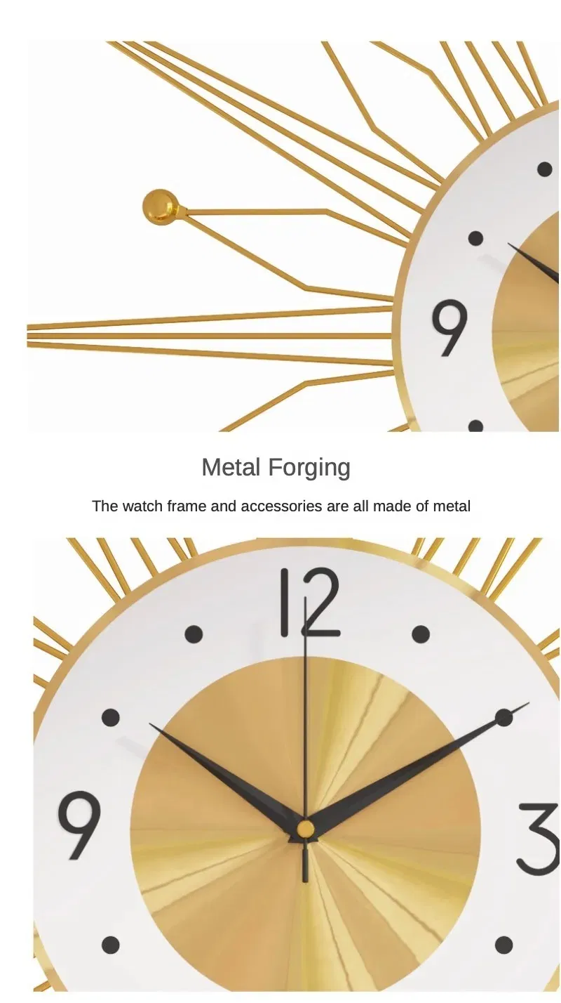 Technology Future Wall Hanging Clock Atomic Motion Time Young Family Home Decoration