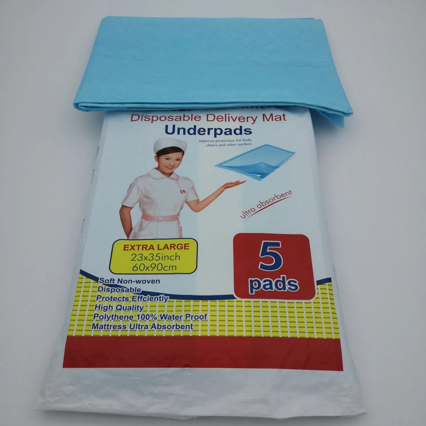 Hospital High Aborbency Medical Disposable Underpad Nursing Mattress Bed Pad Underpad Sales Hot in Africa Market