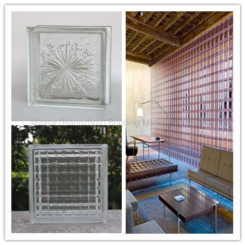 High Quality Art Customized Color Design Building Glass Block Brick
