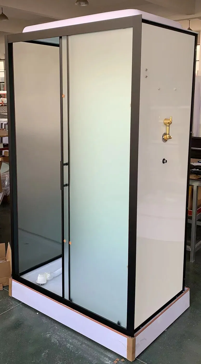 Bathroom Rectangle Shower Room Pod Shower Cabin Cubicles and Enclosure with Tray