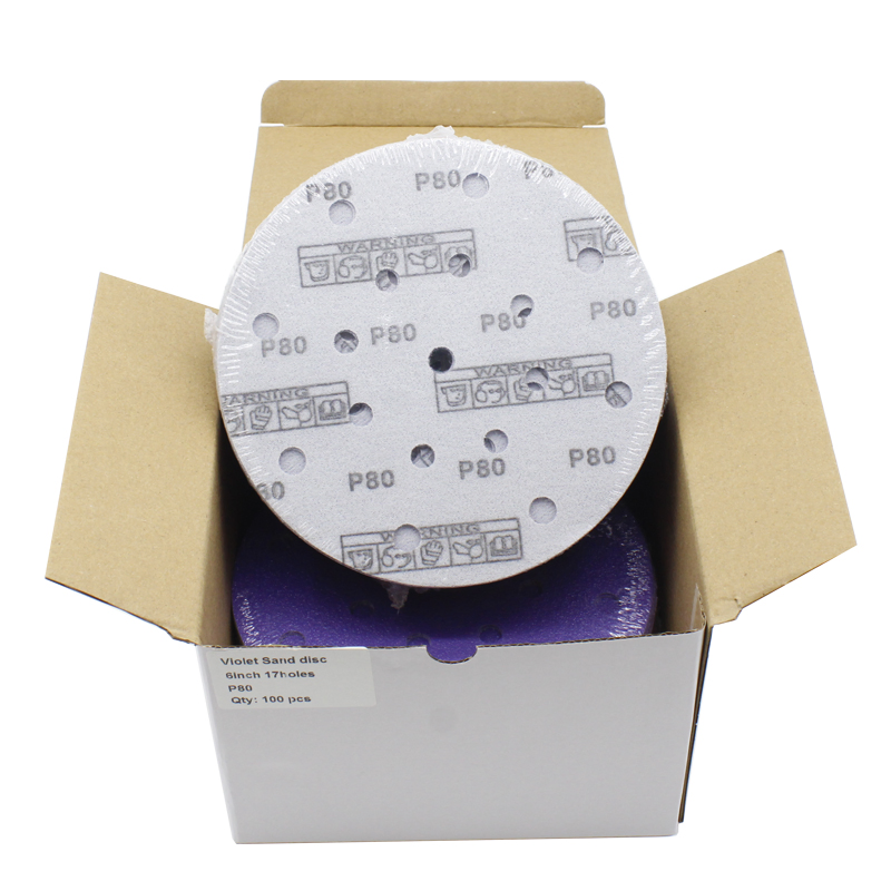 Шлифовальные диски Violet Ceramic 6 дюймов, липучка