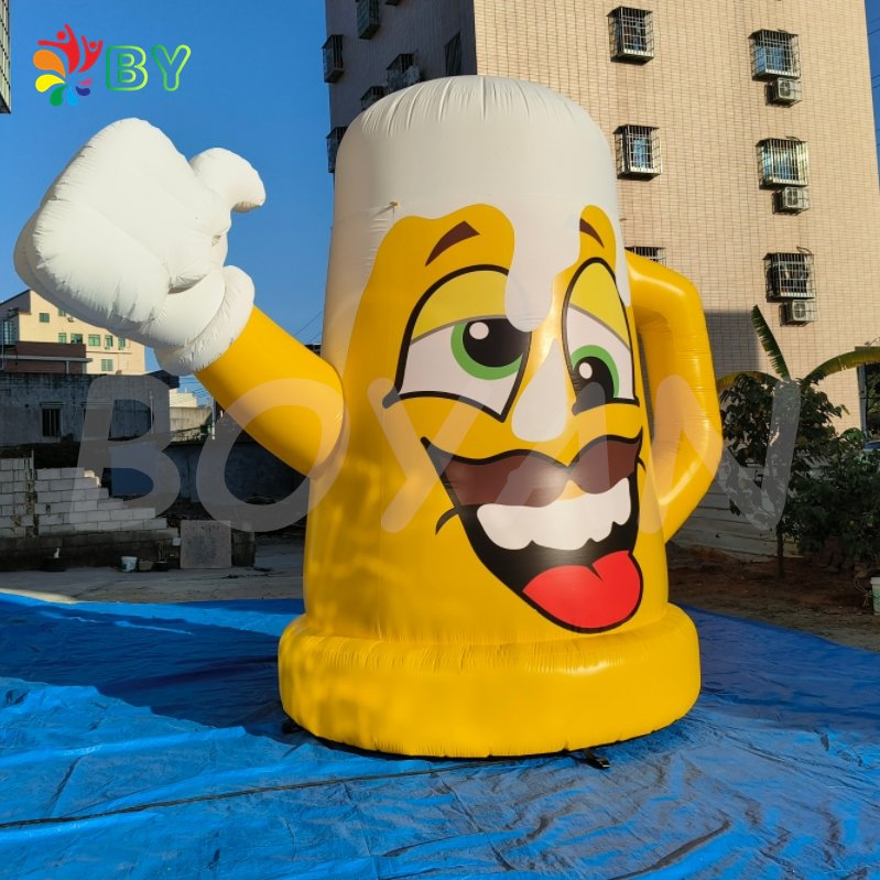Inflatable Beer Cup Balloon Giant Inflatable Bottle for Birthday Party Decoration Advertising Inflatables