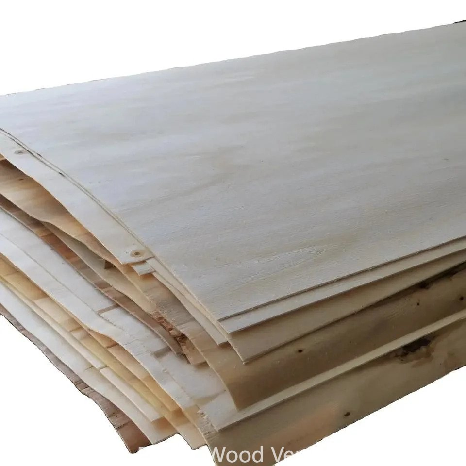 Rotary Cut Natural Veneer Wood Thickness 0.30mm Bleached Poplar Veneer