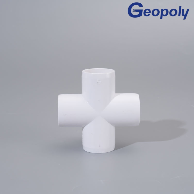 Multi-Size Compatible PVC Three-D Five-Way Connector for Mixed Diameter Pipe Installation