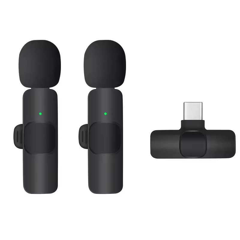 2-in-1 Lavalier Microphone Mobile Phone Live Recording Smart Noise Reduction