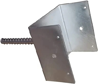 Анкер U-образный для столбов забора из оцинкованной стали