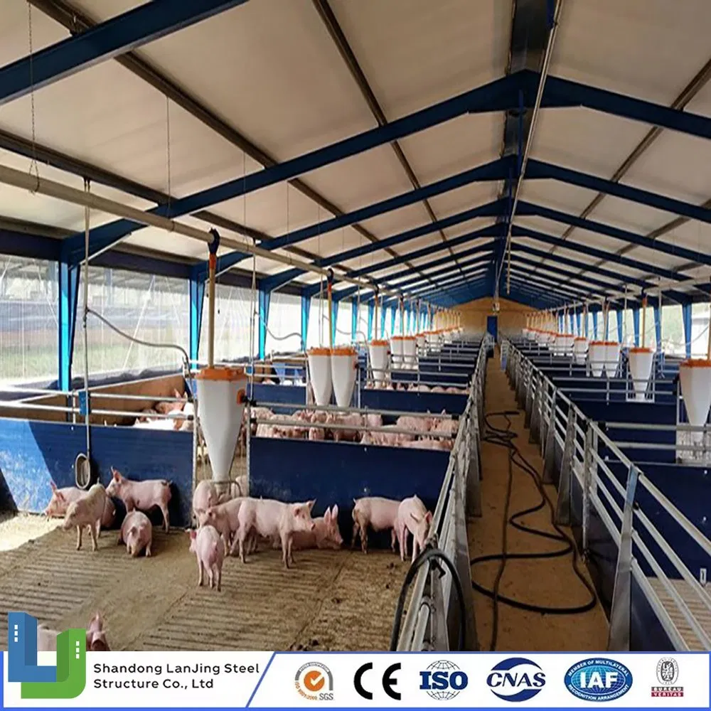 Modern Steel Structure Livestock Goat Cow Shed Pig Shed Prefabricated Building for Guyana/Indonesia/Philippines