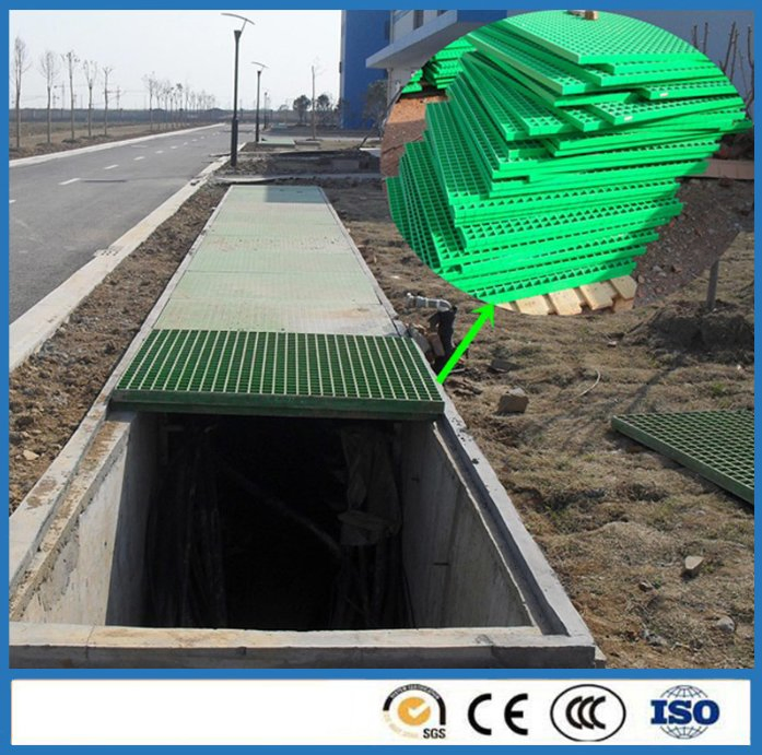 1220*3660mm Black Fiberglass Staircase Bridge Walkways, Fiber Reinforced Plastics Grating