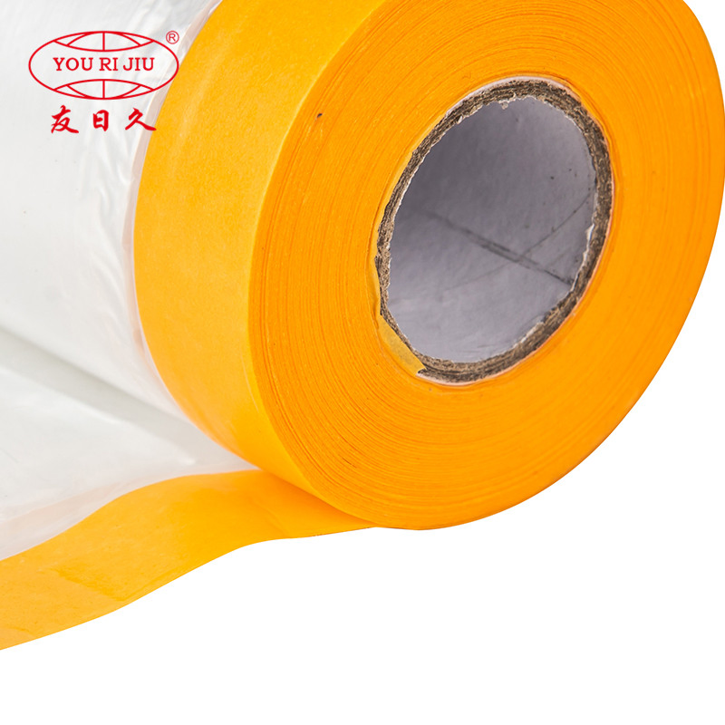 Yourijiu Adhesive Painting Automotive Furniture Protection Floor Covering Cloth Painting Masking Film Tape