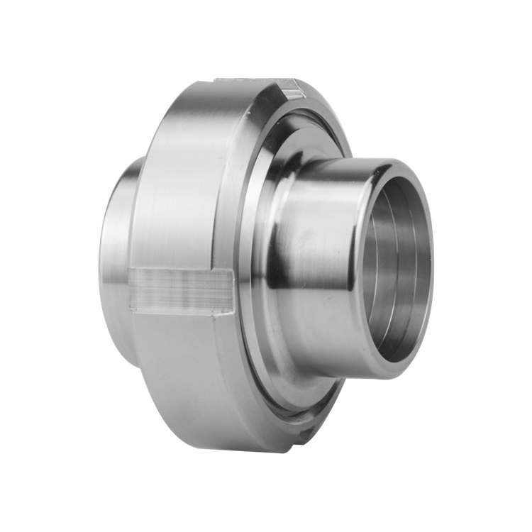 China Hygienic Pipe Fittings Stainless Steel 304 316L Union Set with Long Liner