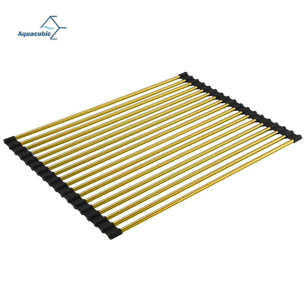 Складная сушилка для посуды Aquacubic над раковиной