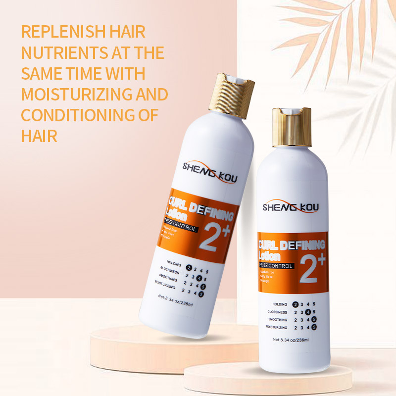 Private Label Fruit Smell Extra Strong Hold 8.34oz/236ml Alcohol-Free Curly Wave Curl Enhancers Hair Lotion
