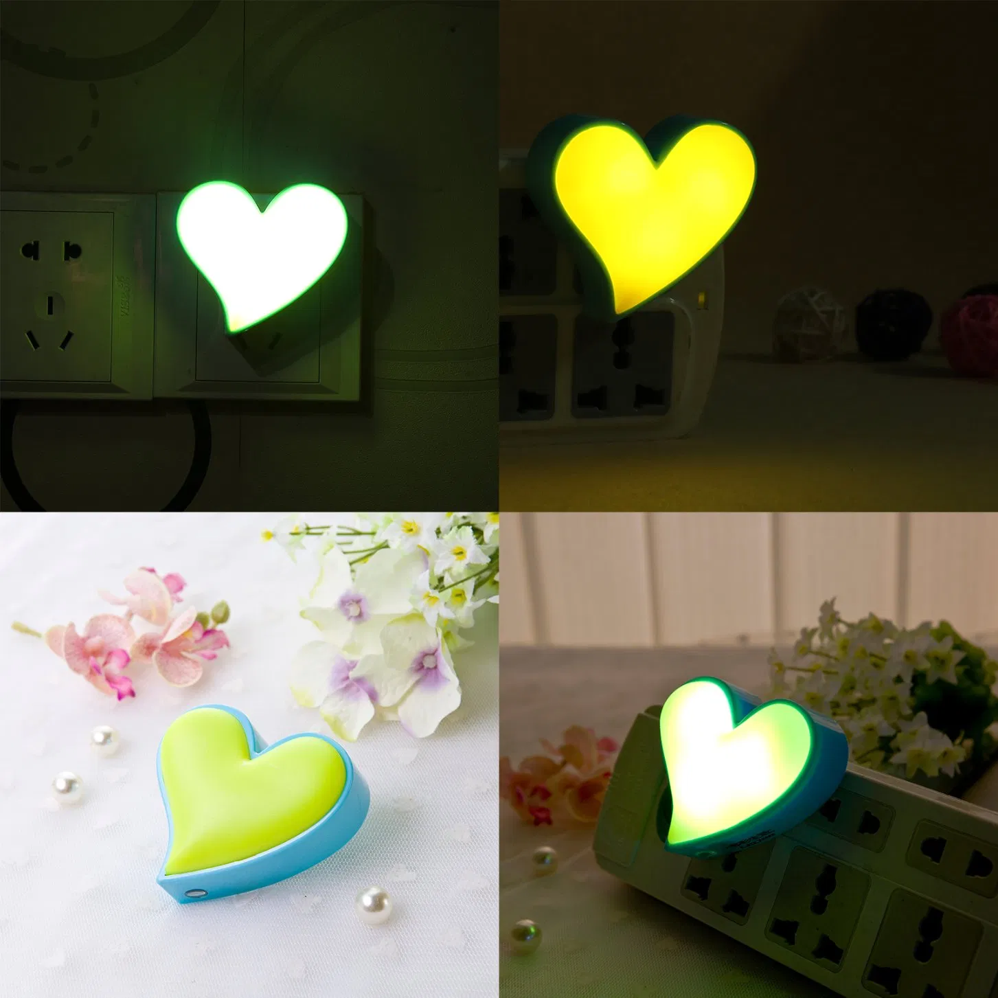 Ночник 145 Love Night Light, компактный, с розеткой