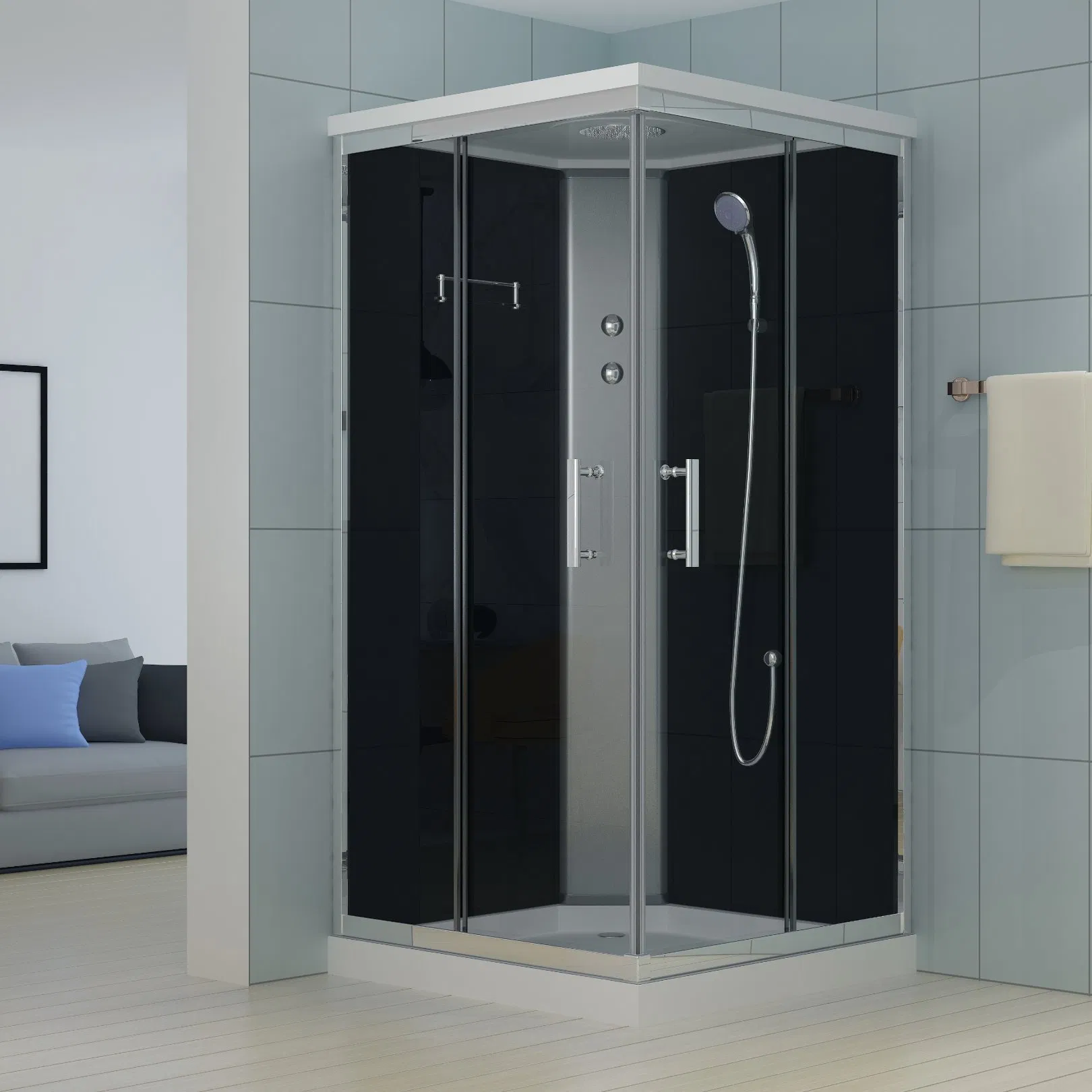 Stylish Modern Shower Room for Versatile Home Environments