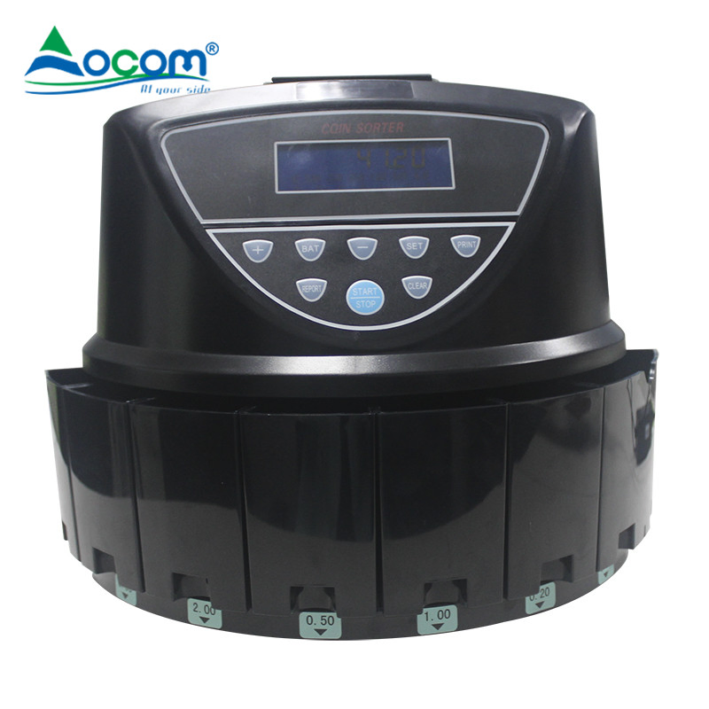 High Speed Automatic Heavy Duty Euro Coin Sorter Machine