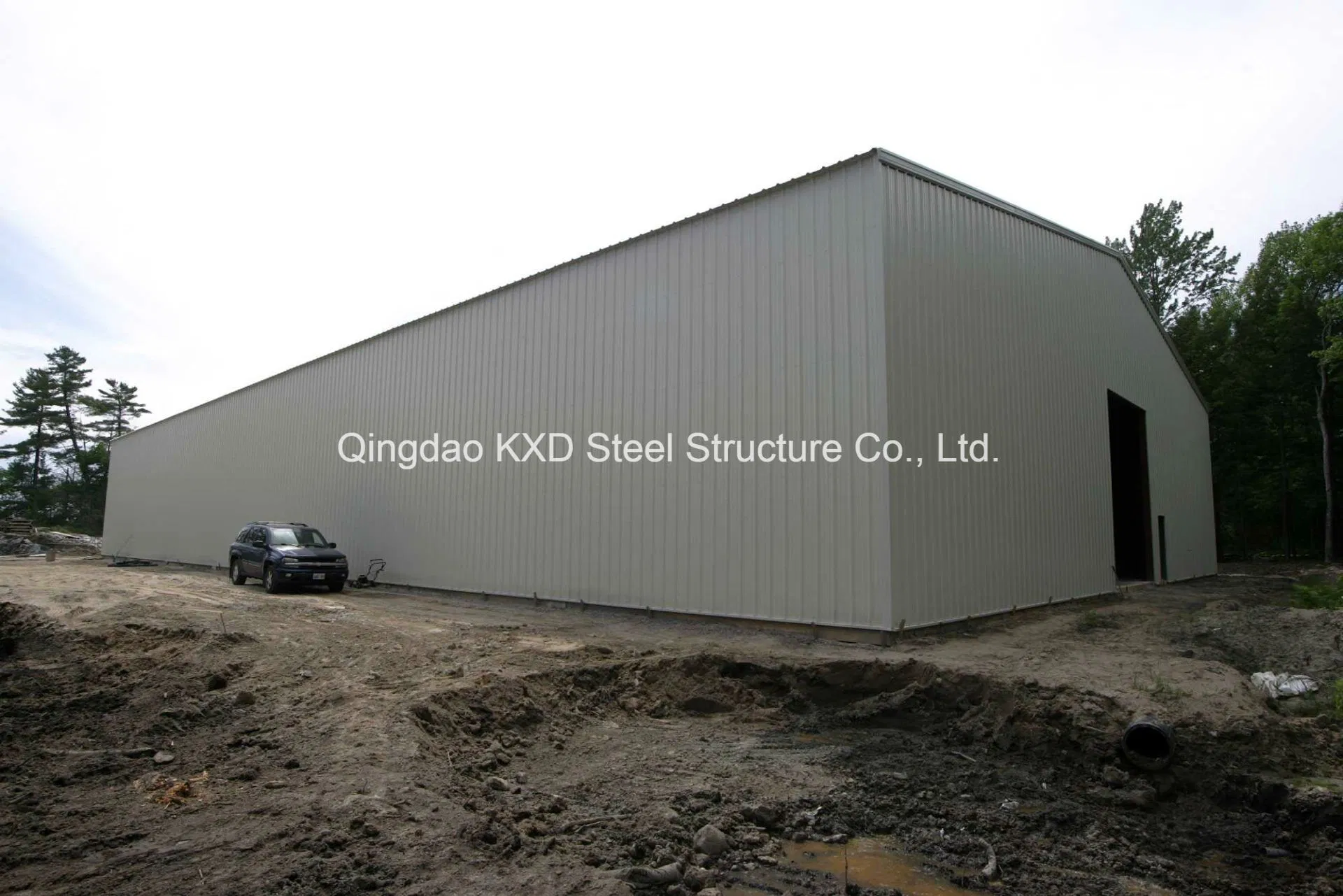 Rolling Door Metal Modular Prefabricated Light Steel Structure Building Garage (KXD-SSB01)