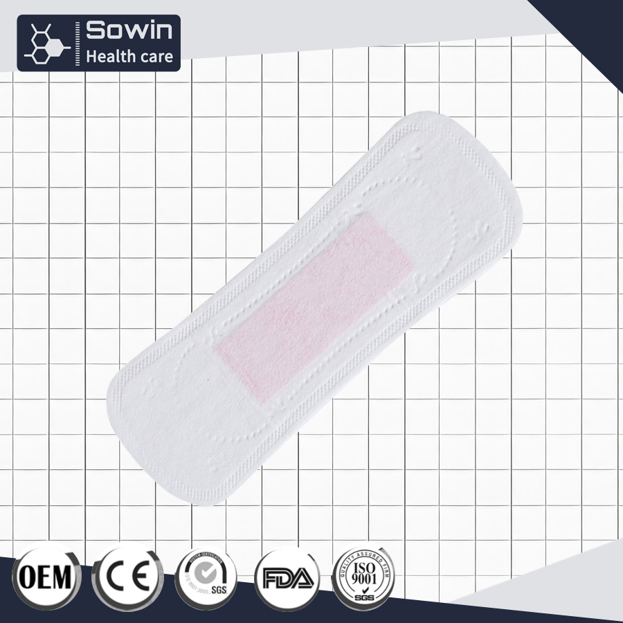 Light Absorbency Fan-Shape Bamboo Thin Panty Liners Sanitary Pads for Women