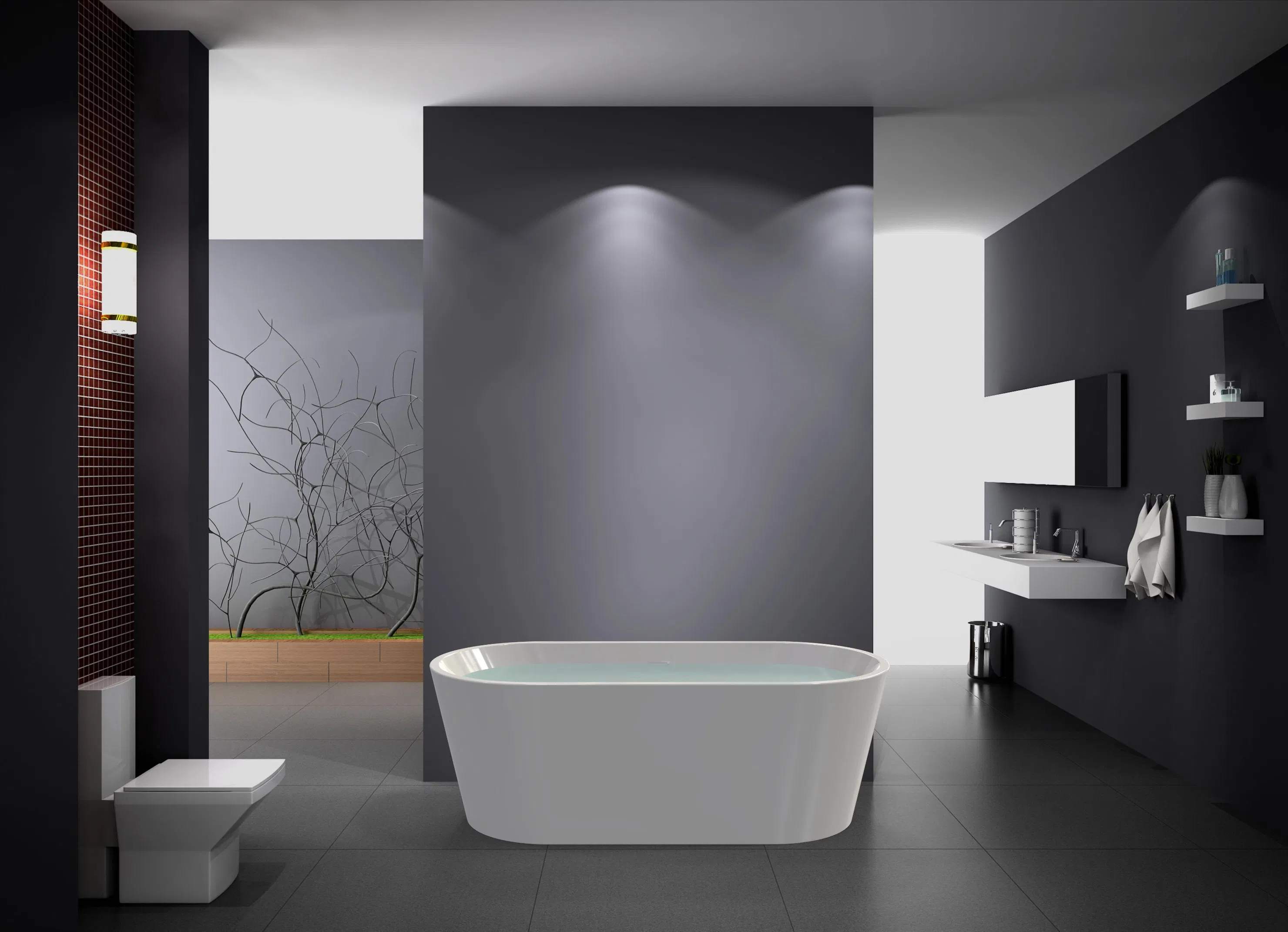 Отдельностоящая акриловая ванна AQUABELA