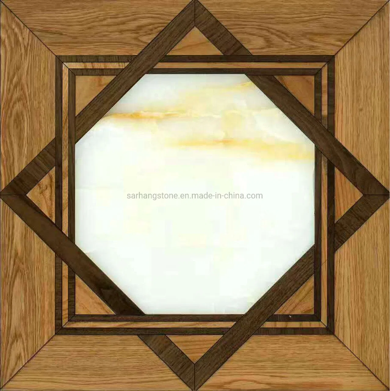 Customs Made Jade Burmese Teak Timber Art Parquet Wood Flooring