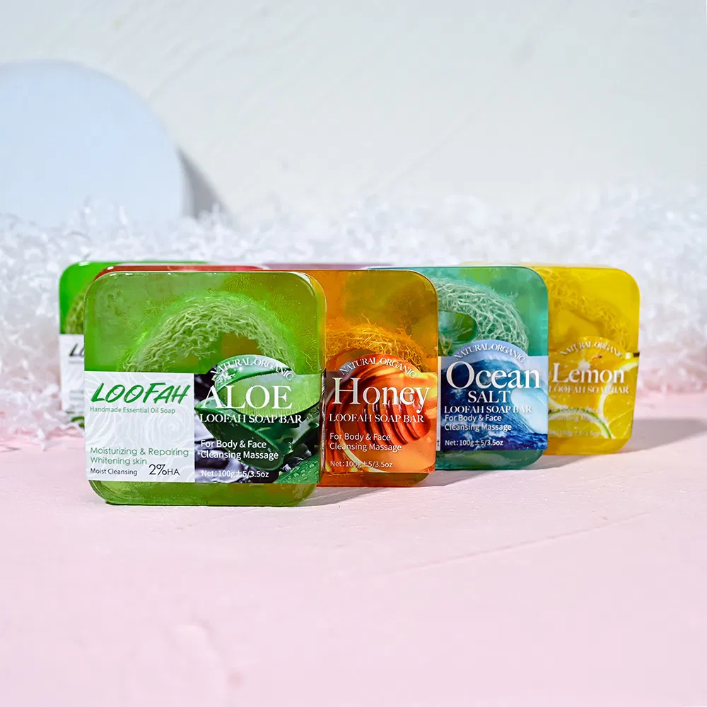 Silky Jasmine Loofah Soap - 100g Custom Bath Soap for Luxurious Care