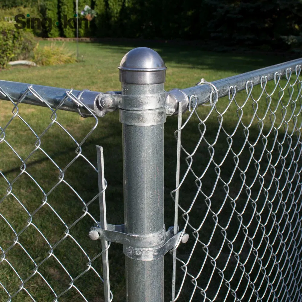 Diamond Wire Mesh Chicken Fence PVC Black Coated Galvanized Chain Link Fence