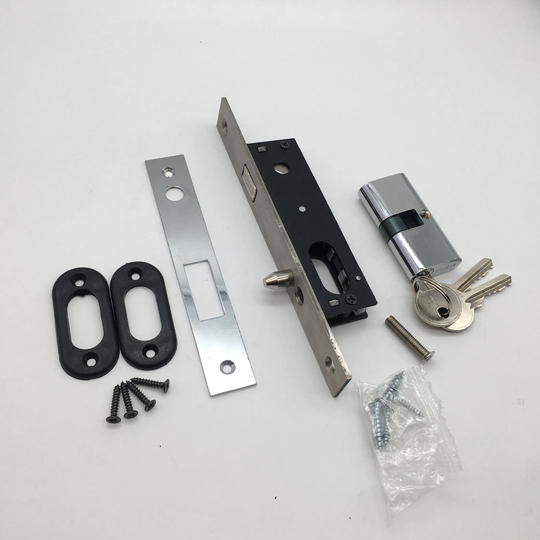 South Africa Chrome Plated Steel Sliding Hook Slam Lock with Antilift Pin
