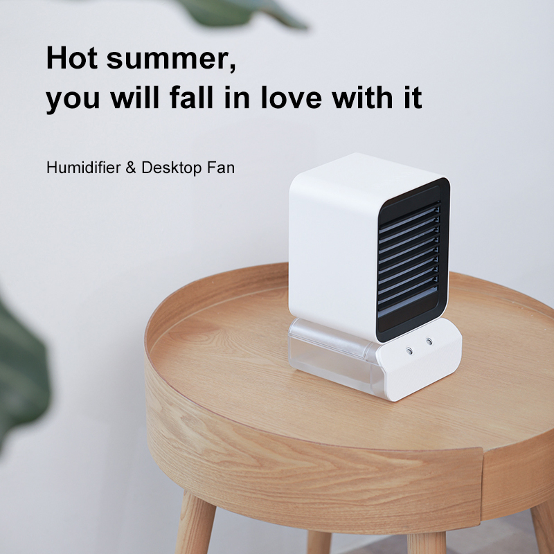 Compact Electric Fan for Instant Cooling and Humidity Control
