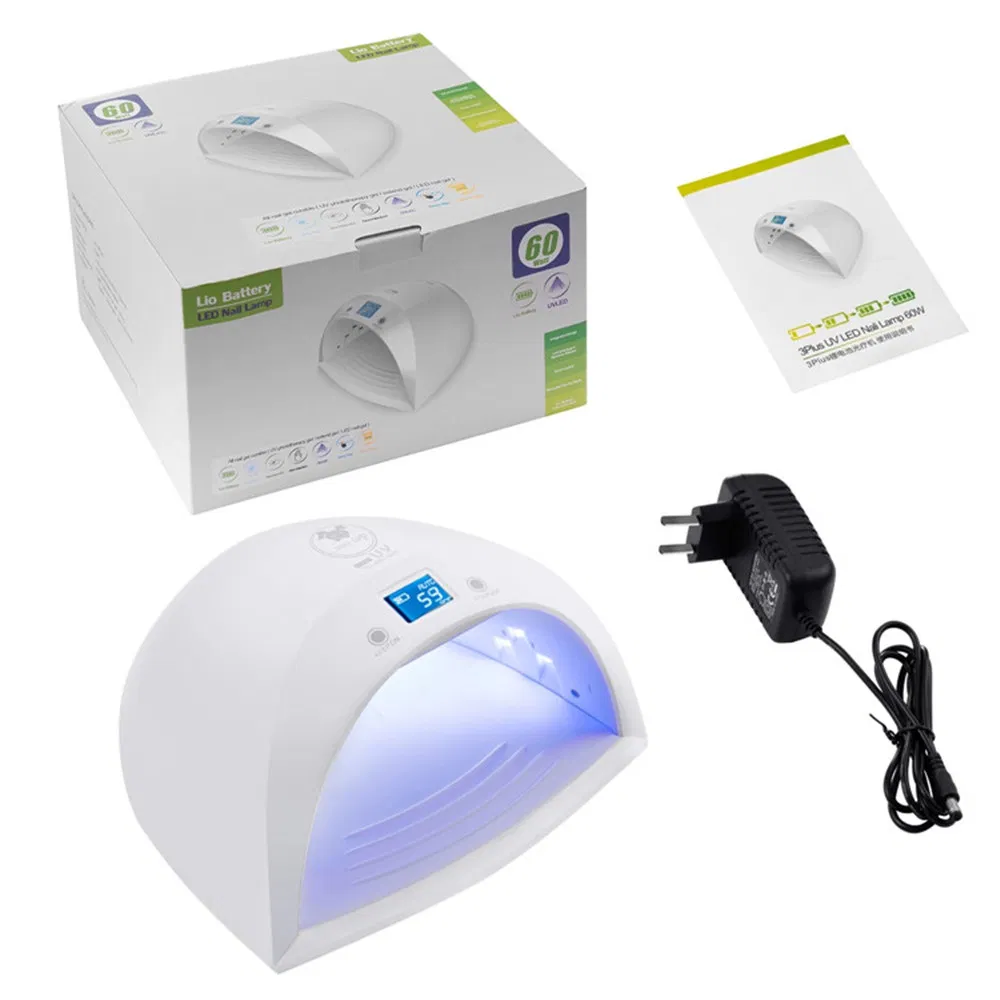Wholesale Beauty Supply Distributors Cordless 60W LED Nail Lamp Auto Sensor Wireless