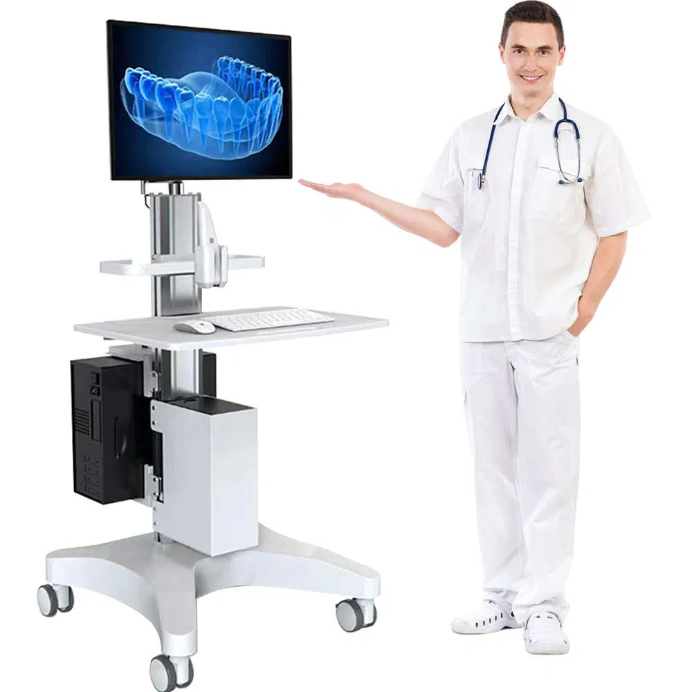 OEM Medical Computer Trolley with UPS Battery for Oral Scanner