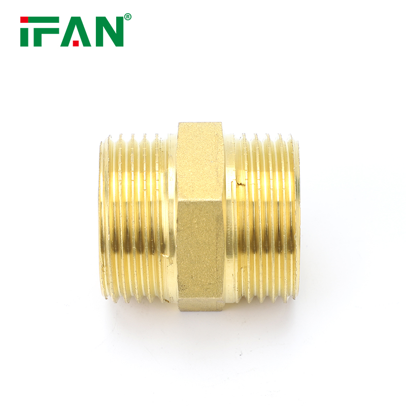 Ifan Free Sample Brass Plumbing Fittings Manufacture Experience Dimension 1/2 - 1 Inch Brass Pipe Nipple