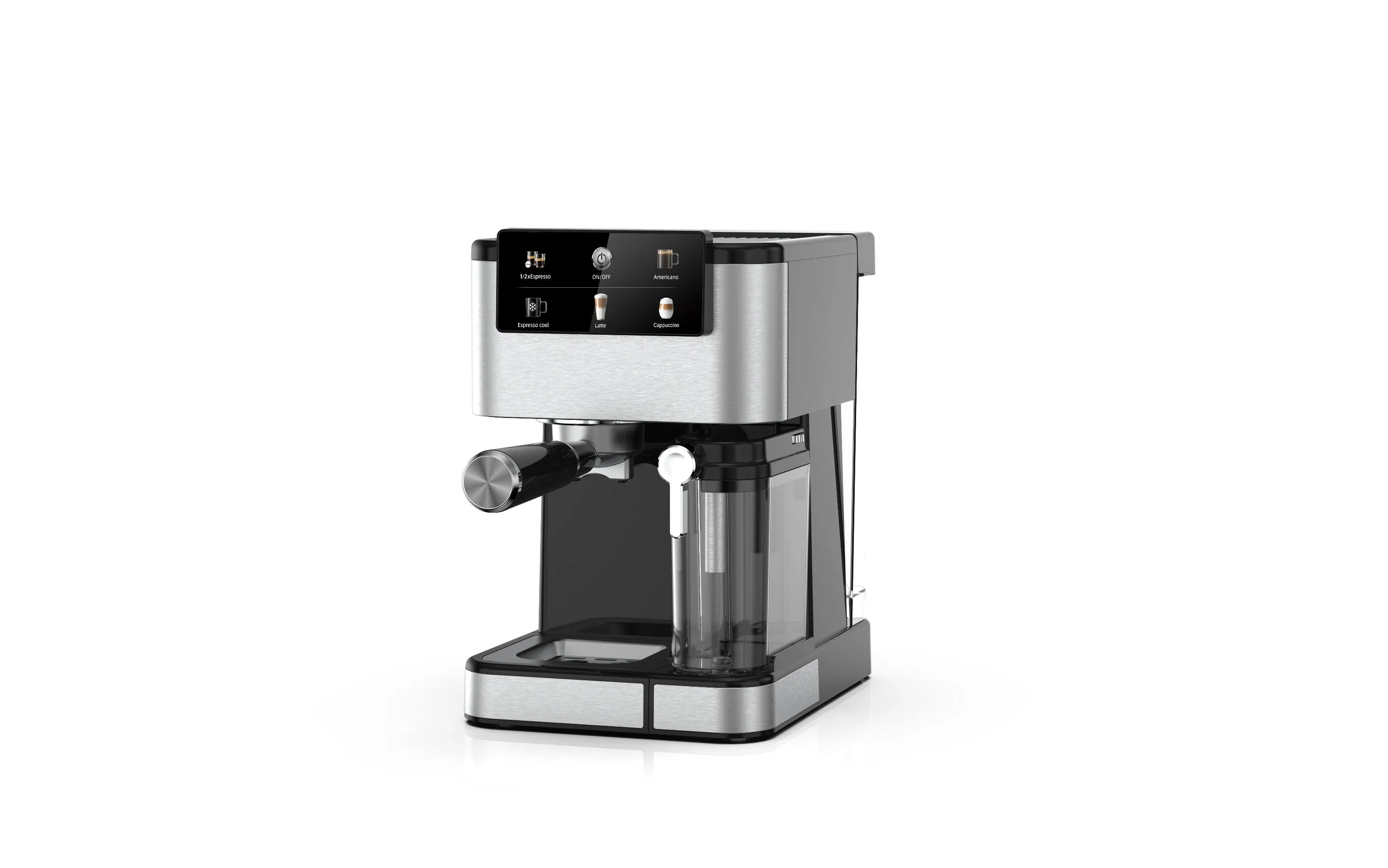 Professional Espresso Machine with Milk Frother, Touchscreen, Adjustable Temperature
