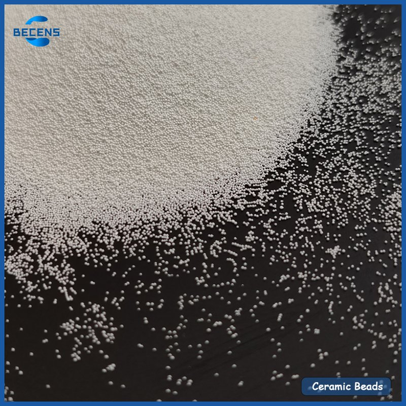 High Hardness Ceramic Beads Zir Blast B40 B60 Abrasive Blasting Beads for Polishing
