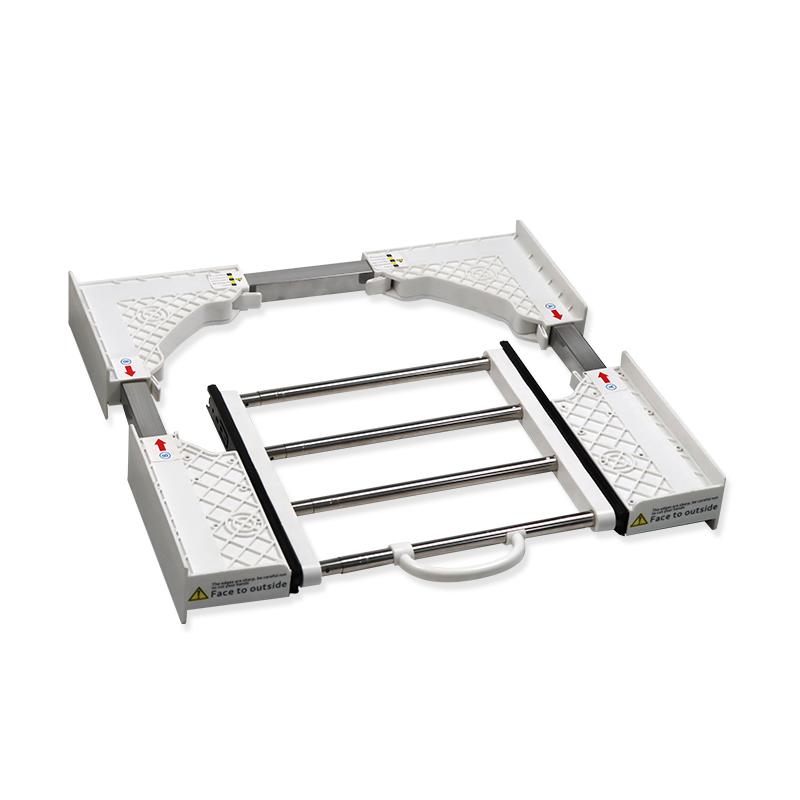 Space Saving Pull and Push Laundry Rack Frame with Temporary Drying Platform Feature