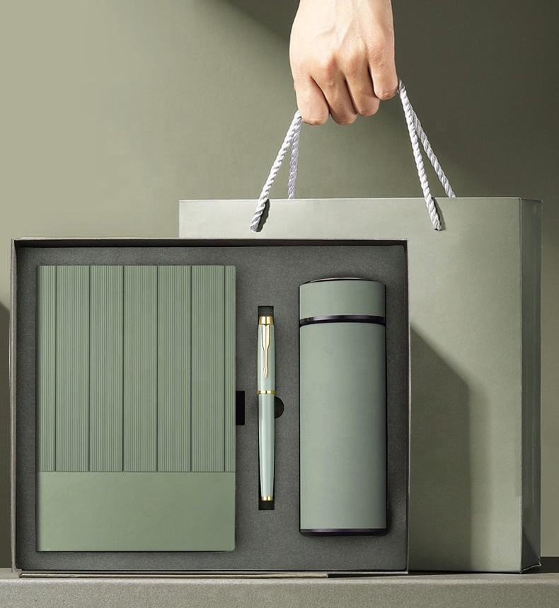 Promotional Items PU Notebook Planner Executive Corporate Business Stationary Gift Diary Custom Office A5 Withpen Gift Box Set